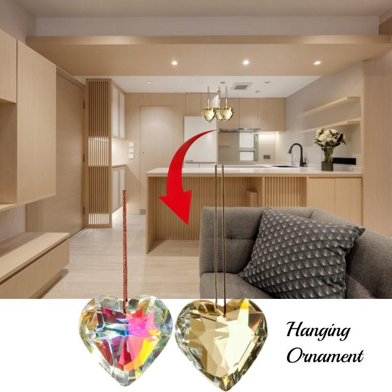 Stunning Heart-shaped Crystal Sun Catcher Perfect For Graduation Housewarming Or Any Festive Occasion