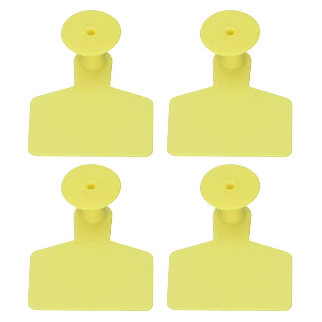 100 Piece Blank Tags for Calves Blank Identification Ear Tag for Cattle Cows Pigs Goats Sheep Calf