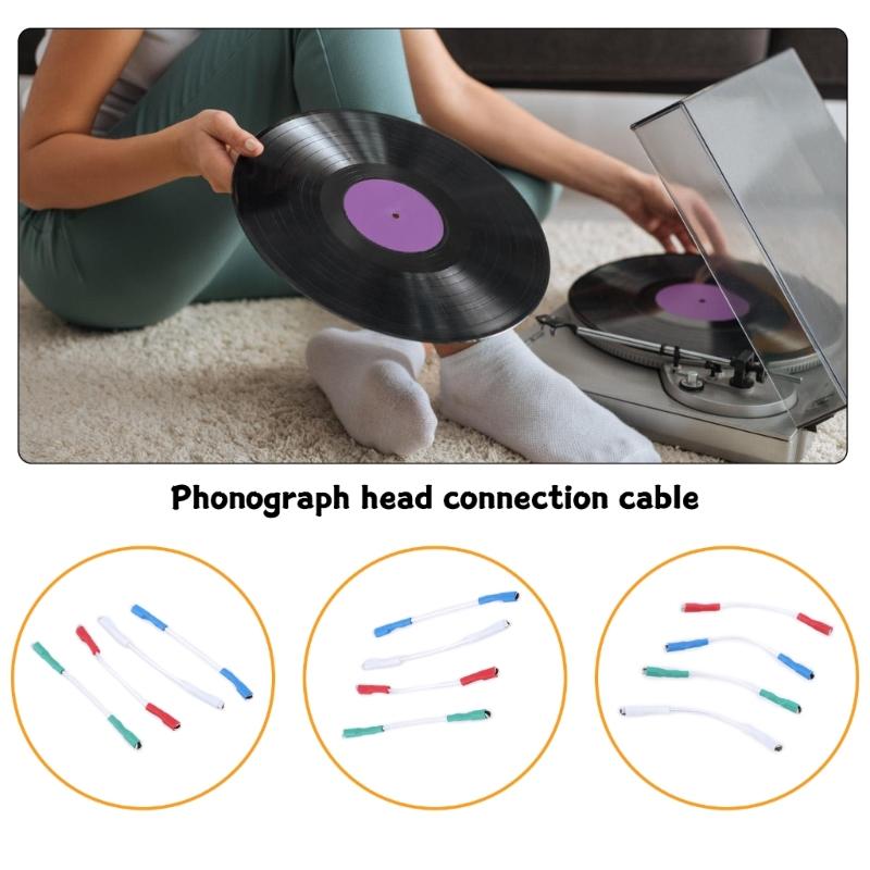 Turntables Cartridge Connectors Cable for Record Players, Copper Wire