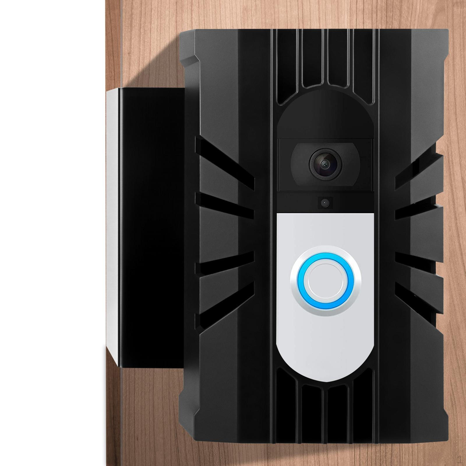 

Video Doorbell Bell Steel Bracket Home Ring Camera Anti No Drilling Hard Plastic Holder
