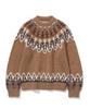 UNIFORM BRIDGE Nordic Crew Neck Knit Camel