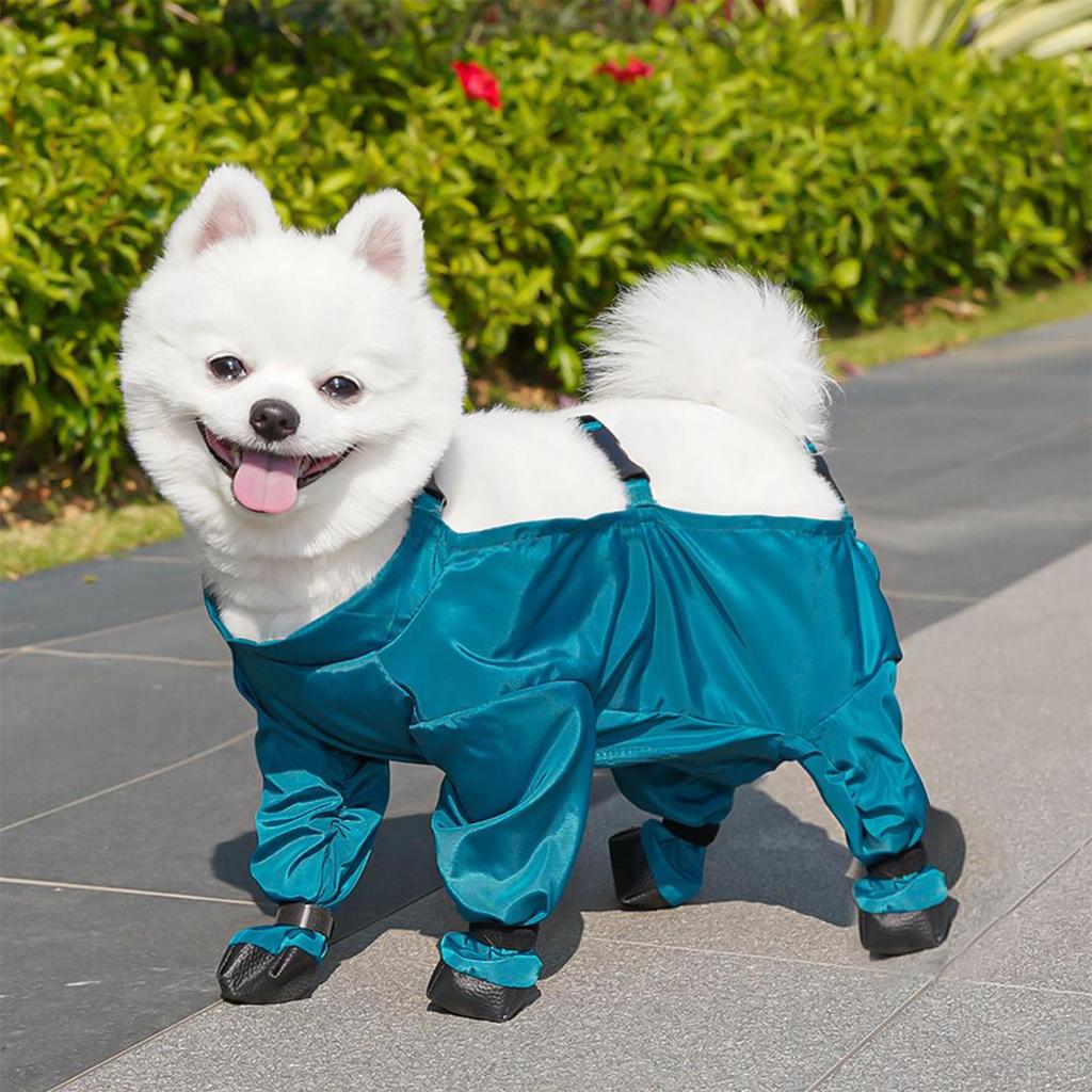 M/L/XL/XXL Winter Dog Snow Suit Adjustable Waterproof Pants Reflective Strips Dog Suspenders Boots Dog Coat Jackets for Outdoor