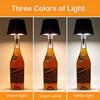 USB Charge Bottle Table Lamp Touch Control of 3 Colors and Stepless Dimming Night Lamp Suitable for Bar Wine Bottles Desk Lights