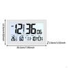 Digital Alarm Clock Bedside Table Timepiece Large Display Versatile Night Light Double Alarms Desk