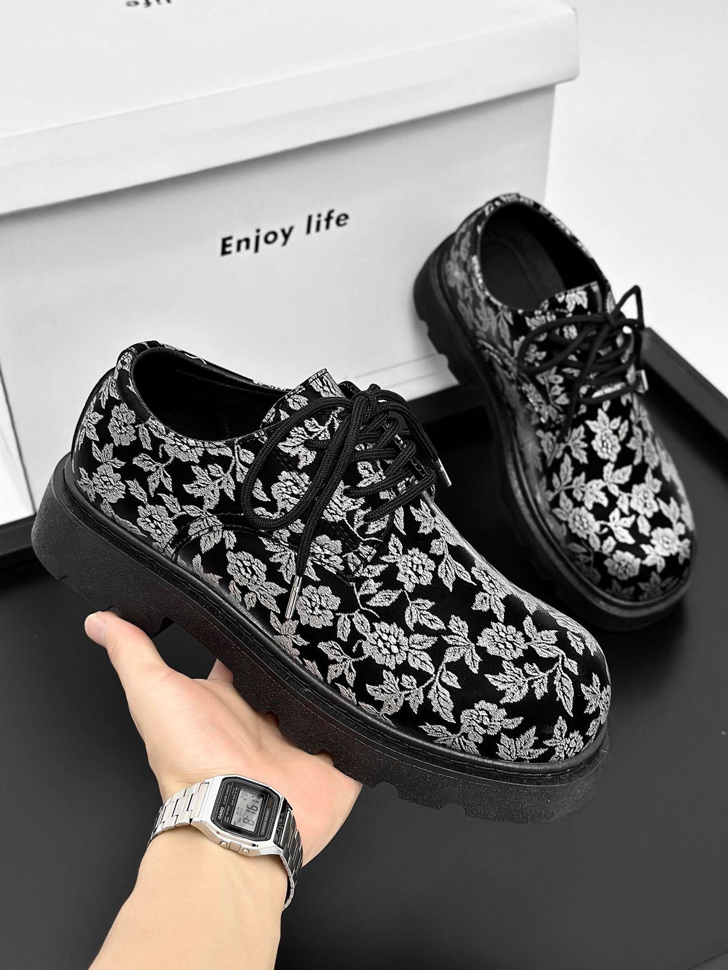 

Men s shoes Internet celebrity 2025 autumn new business shoes low-top small leather shoes youth casual shoes one 2025 39