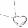 TIFFANY&Co. Open Heart Necklace Elsa Peretti Silver925 Heart 4.7g Women Used