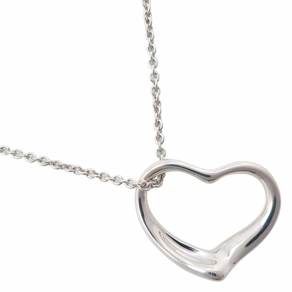 

TIFFANY&Co. Open heart Necklace Elsa Peretti Silver925 heart 4.7g Women Used