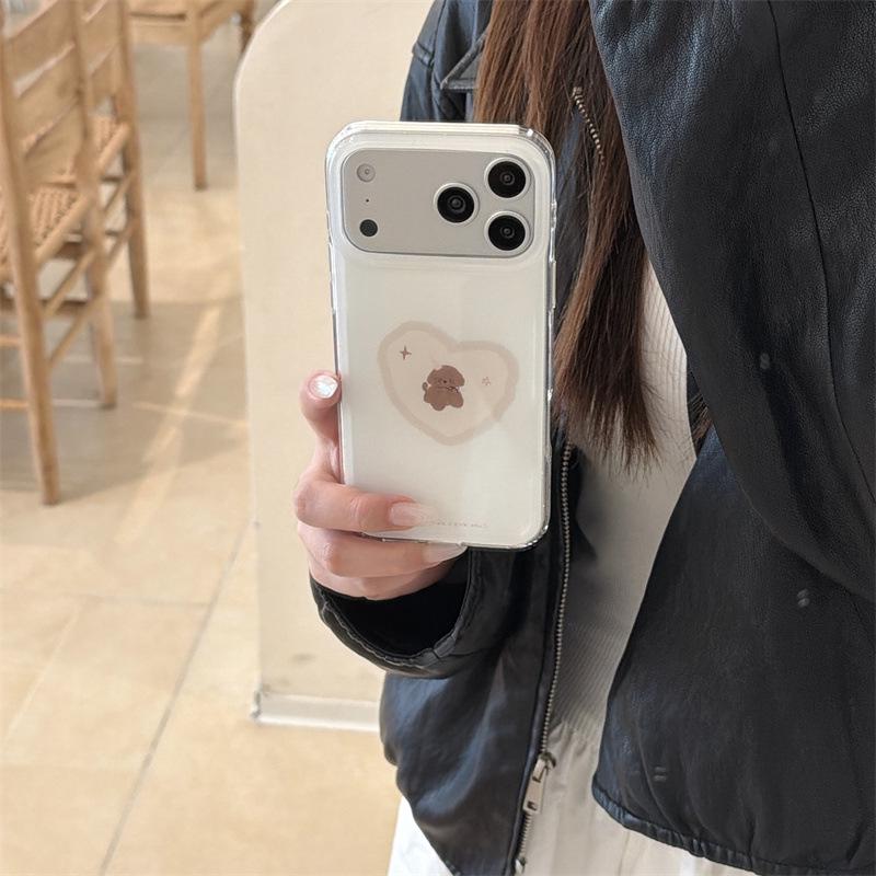 Heart Love Puppy Lanyard for iPhone 17/16 Pro Max/15/14 Case