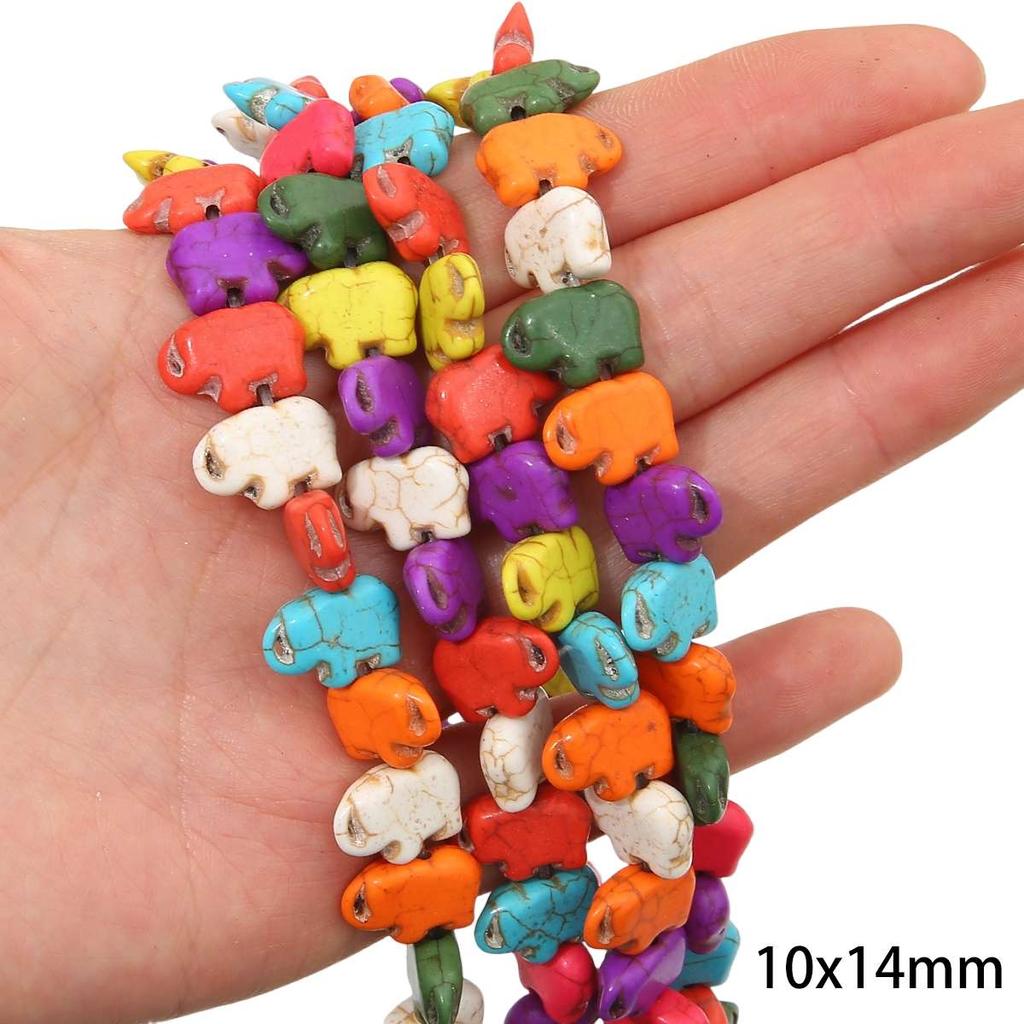 Synthetic Colour Turquoise Various Shapes of Colour Beads For Handmade Bracelet Necklace Keychain DIY Craft Jewelry Making Accessories