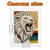 Pearl Painting Art Painting Kit for Adults and Beginners, Majestic Lion Head Sparkling Painting Craft Home Wall Decor Handmade Gift