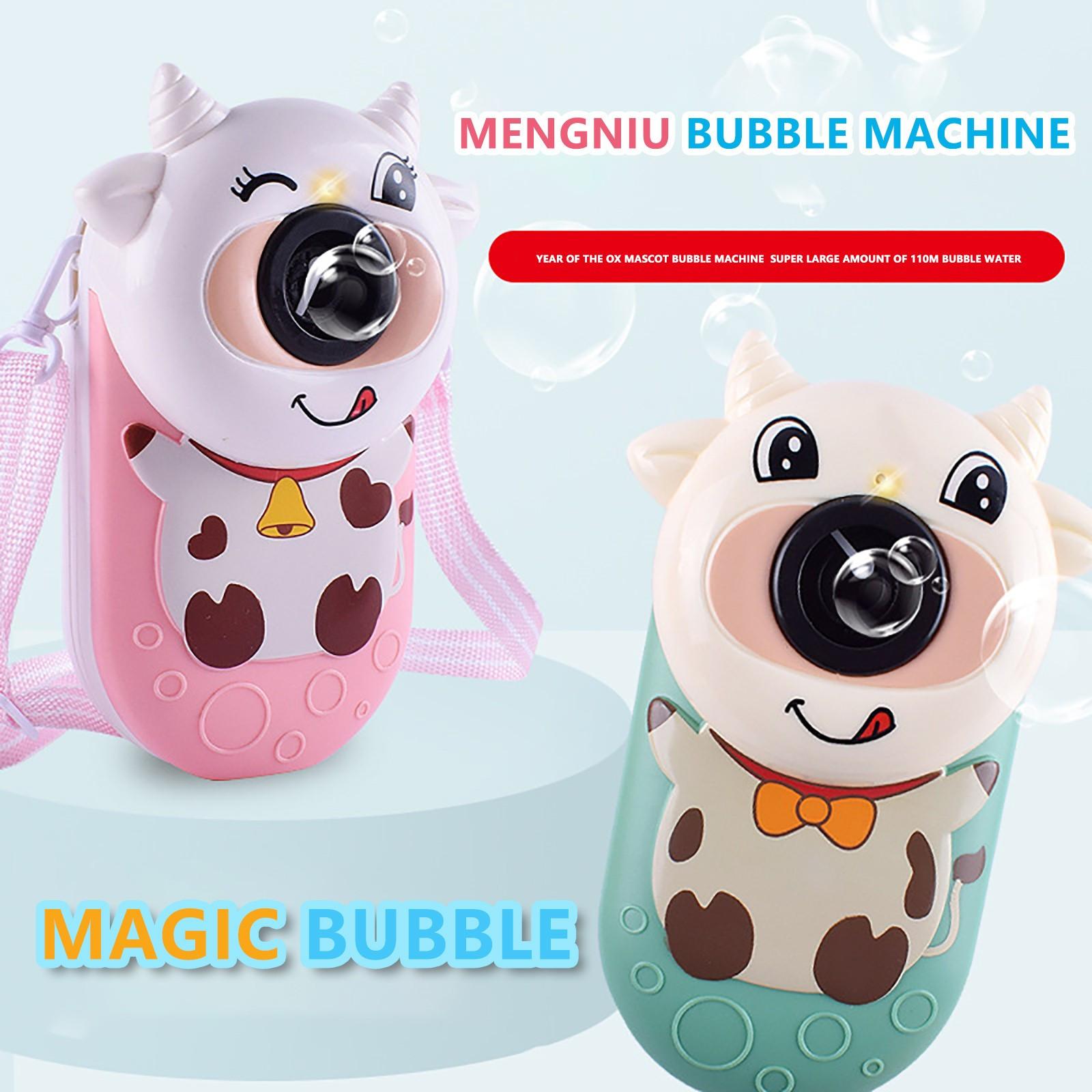 

Симпатичная корова-пузырьковая машина с электрическим светом, музыкой и мультяшными животными, 120 мл