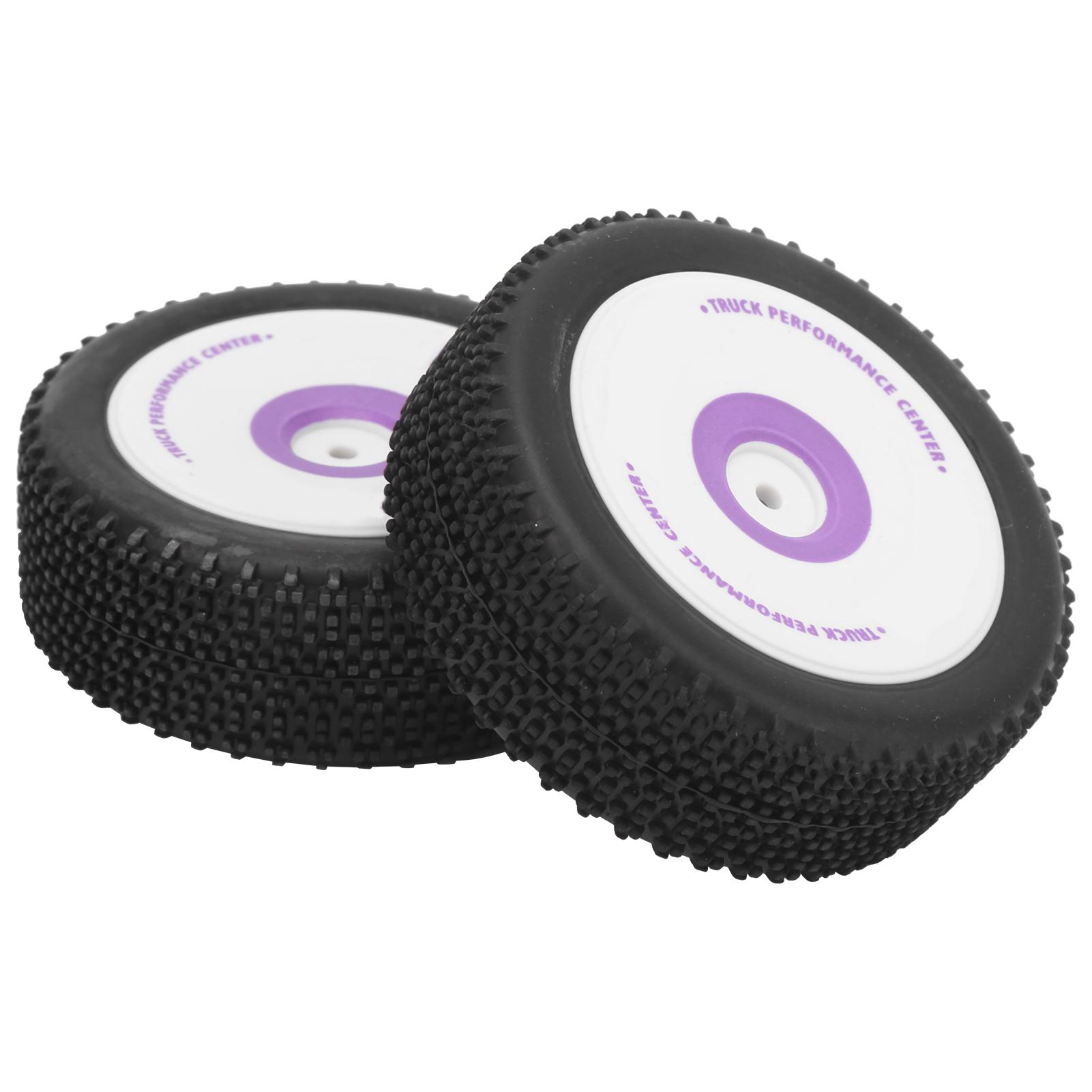

2Pcs RC Front Rubber Tire Replacement Parts Fit for WLtoys 1/12 Remote Control Car