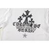 W372 CHROME HEARTS 2025 Summer New High Quality Cotton Round Neck Loose Large Size Men's and Women's T-shirt Couple T-shirt