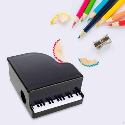 Taille-crayon en forme de piano, mini papeterie musicale pour écoliers