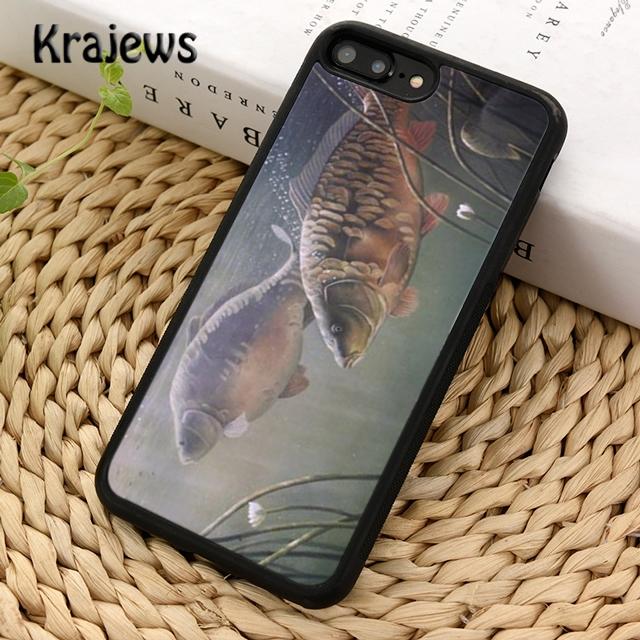 Krajews Fish Fishing Carp Funny Phone Case Cover For IPhone 18 17 Air 16 15 14 Plus 11 12 13 Pro Max Plus Coque Fundas