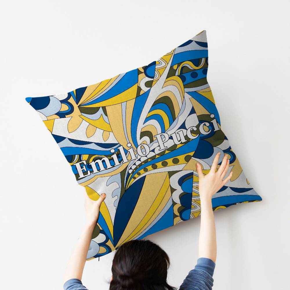 Fashion EEEEmilio logo PPucci Maple Design Cushion Cover Happy Autumn Harvest decor Holiday Decorati Pillow Cover