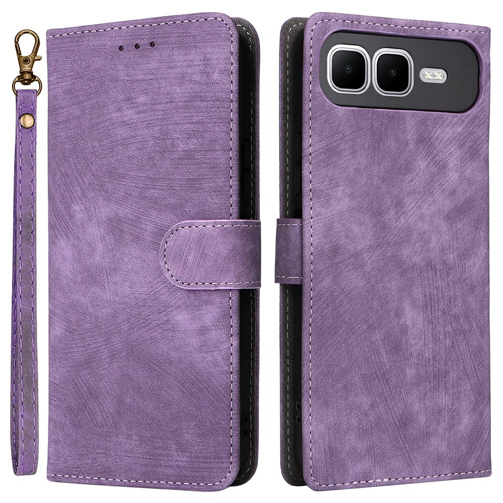 For Infinix Smart 10 Plus Case Wallet RFID Blocking PU Leather Phone Cover Stand with Strap