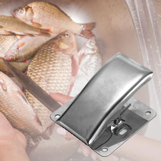 1 Zestaw Klips Rybi Ogon Szczypce z Głębokimi Szczękami DIY Stal Nierdzewna Zacisk do Filetowania Deska do Czyszczenia ze Śrubami na Zewnątrz