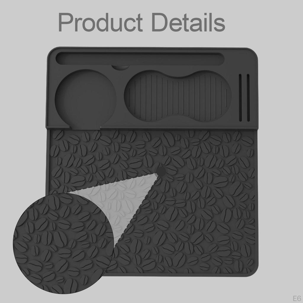 Silicone Espresso Mat, Practical And Non-slip, Coffee Accessory for Countertop Office