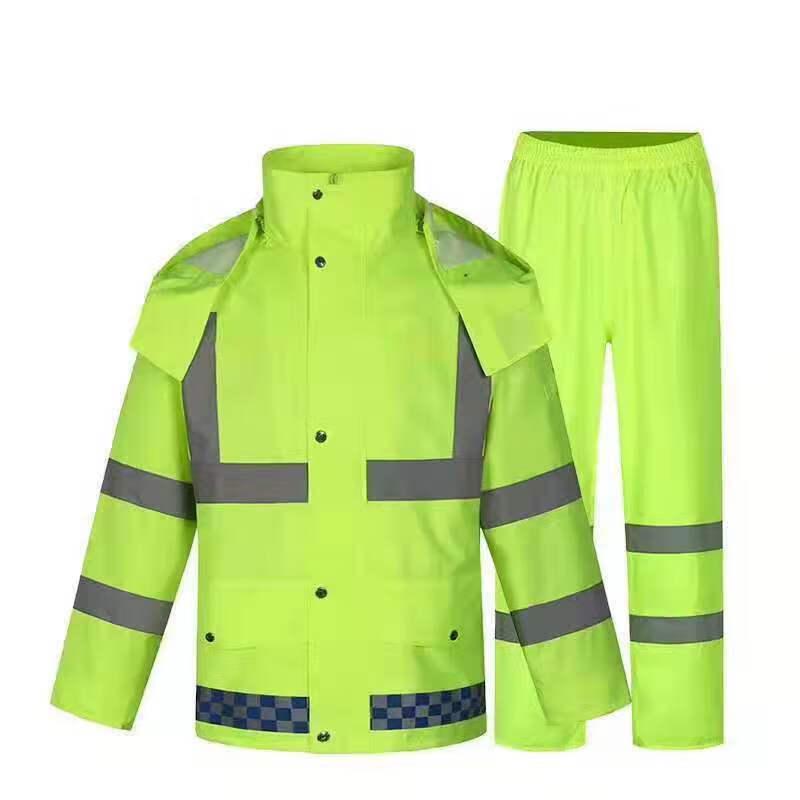 

High-Visibility Reflective Rain Suit