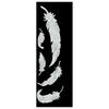 Jockomo White Feather Set Inlay Stickers for Guitars and Basses