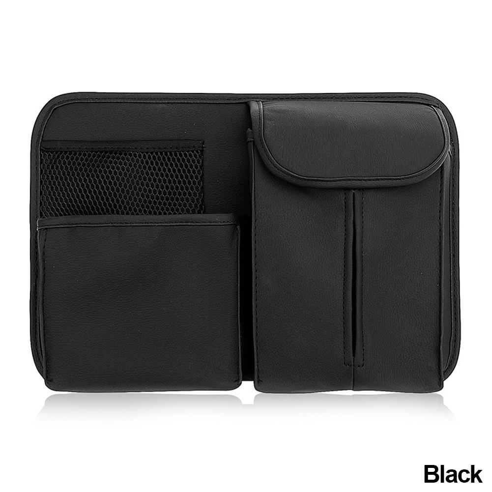 Car Seat Back Storage Organizer Bag Universal PU Leather Multifunction Storage Box Stowing Tidying Pocket Travel Accessories