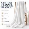 Custom Flannel Fleece Blanket Printing with Logo 100% Polyester Warm Soft Sofa Throw Blankets for Winter King Size