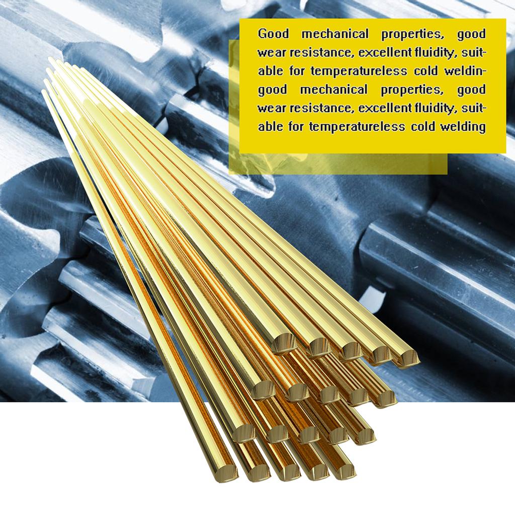 10pcs Brass Welding Wire Electrode 1.6mm*333mm Soldering Rod No Need Solder Powder