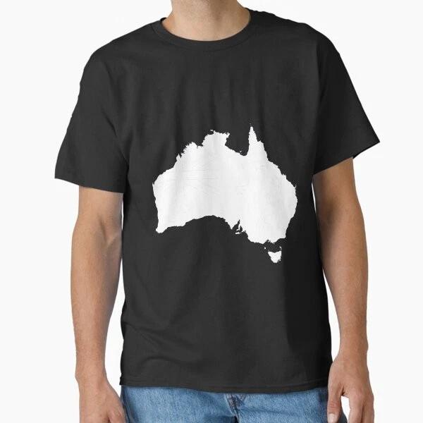 Australia Map Classic TShirt Made In UsaAus TShirt S2xl S