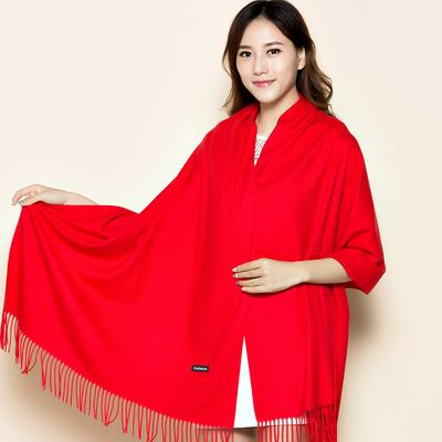 70 * 200 cm Herbst und Winter Neue Damen Einfarbig Vielseitig Einfache Quaste Imitation Kaschmir Mohair Schal Warmer Schal Atmosphäre Schal
