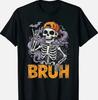 Rock Out Bone Figure Humorous Halloween T‑Shirt SIZE S‑5XL