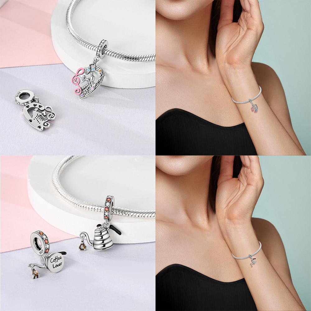 Copper Metal Daily Life sewing Machine Bead Component Charm Bead Component Compatible With Bracelet High Quality Fine Jewelry and Necklace Dangle