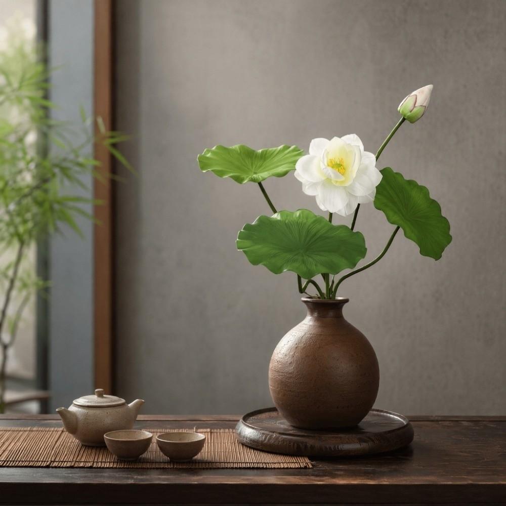 Chinesische künstliche Blumenast 55cm Fake-Blumen Seidenlotusblume Hochzeitsdeko