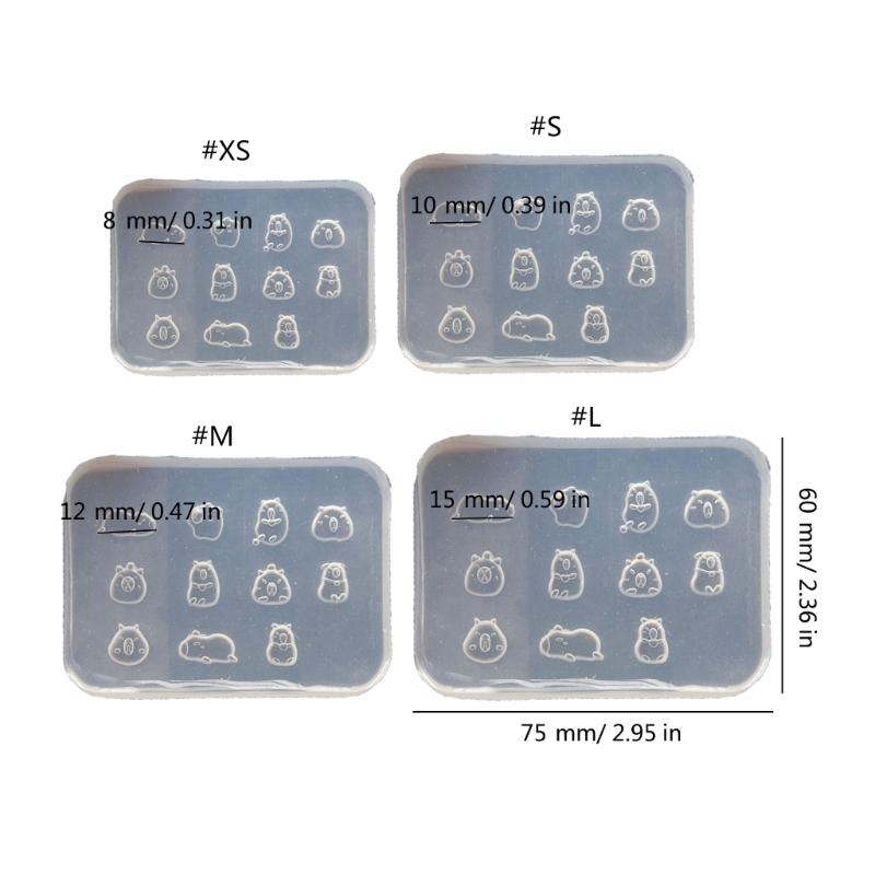 Capybara Shaped Silicones Molds Baking Molds for Making Candy Chocolate Cookie Muffins Mousses Cake Fondant Decorations