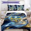 Leeds United Voetbal Beddengoed Set, 3 Delen, Comfortabel Huidvriendelijk Slaapkamer Dekbedovertrek Set