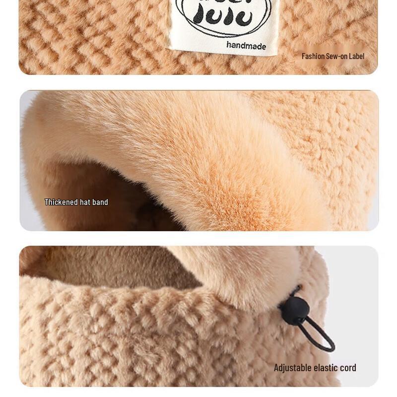 Guteng zimní zesílená pruhovaná pletená čepice