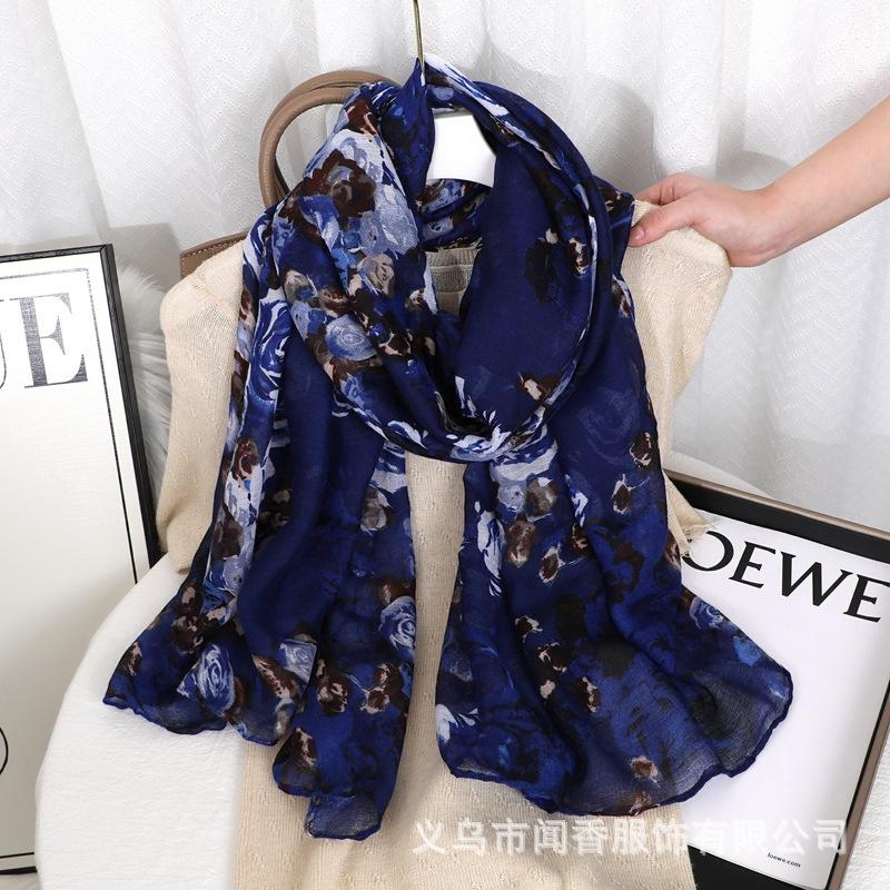 Soft And Skin-friendly Cotton And Linen Scarf For Decorating The Neck