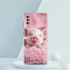 Transparent Phone Case for Samsung Galaxy A16 A14 A12 A22 A24 A42 A02 A03S A06 A20 A30 A40 Soft TPU Cover Cute Pig Pattern Capas