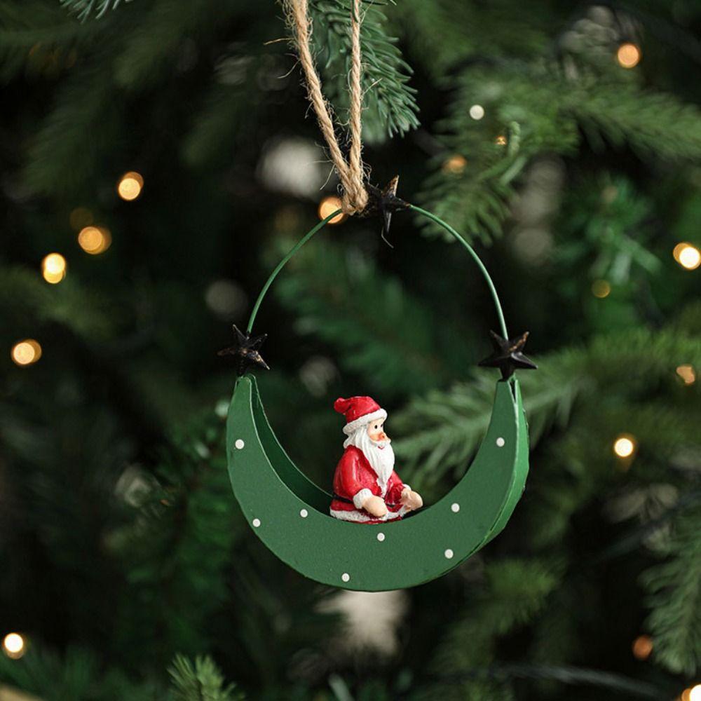 Hangging Christmas Santa Pendant Photographic Props Christmas Tree Decorations Home Decoration