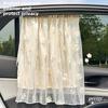 Car Curtain Cotton Embroidered Universal Cover Side Window Sunshade Curtain UV Protection for Travel Outdoor Car Curtain