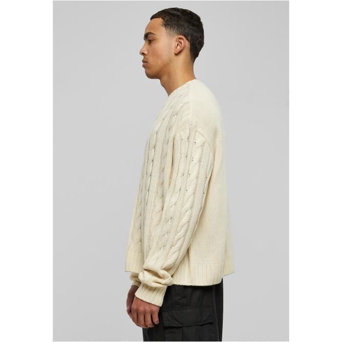 Pull - Urban Classics - Boxy - Acrylique - Col classique - Oversize