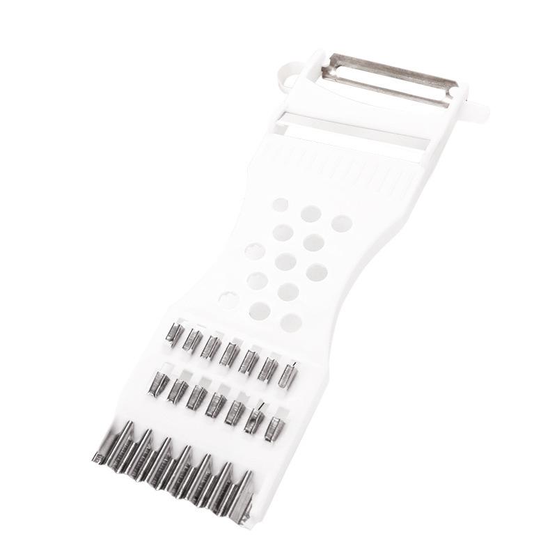 

Home Kitchen Multifunctional Four-In-One Vegetable Cutter Potato Shredder Radish Grater Cucumber Slicer Manual Peeler Kitchen белый