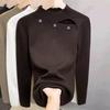 Sweater for Women Autumn Winter Thickened  Warm Knitted Stretchy Long Sleeve Oversize Tops