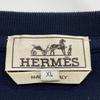 Hermes Navy Cotton Pocket T-shirt Tops XL NavyUsed