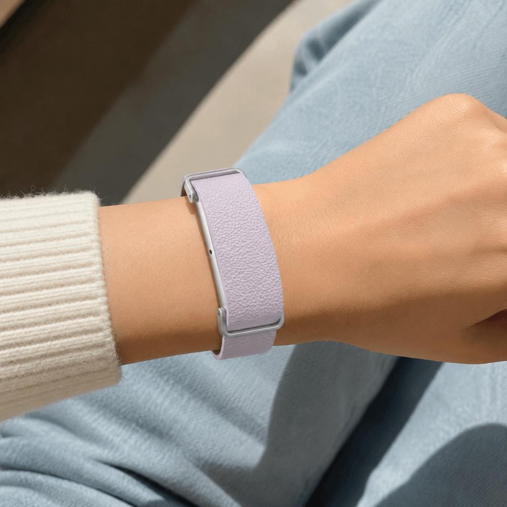 Adjustable Fitness Tracker Strap PU Leather Watch Strap for Google Fitbit Air for Men Women