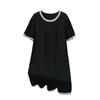 Plus Size Slimming Mid-Length Loose Dress for Women - Round Neck, Sizes 200/300/350 Jin, Style 7117