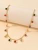 925 Sterling Silver Simple classic Zircon Colorful Necklace Bracelet Set For Women Anniversary Party High Quality Fine Jewelry