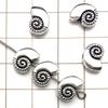 30-Piece Antique Silver Ocean-themed Spacer Beads & Charms Set for DIY Jewelry