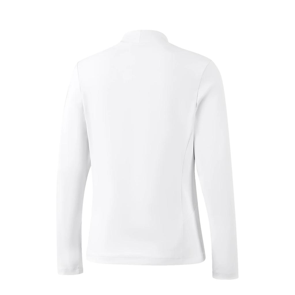 Li-Ning Comfortable Solid Color Stand Collar Simple Versatile Casual Long Sleeve T-Shirt Women Tops ATLV350-5