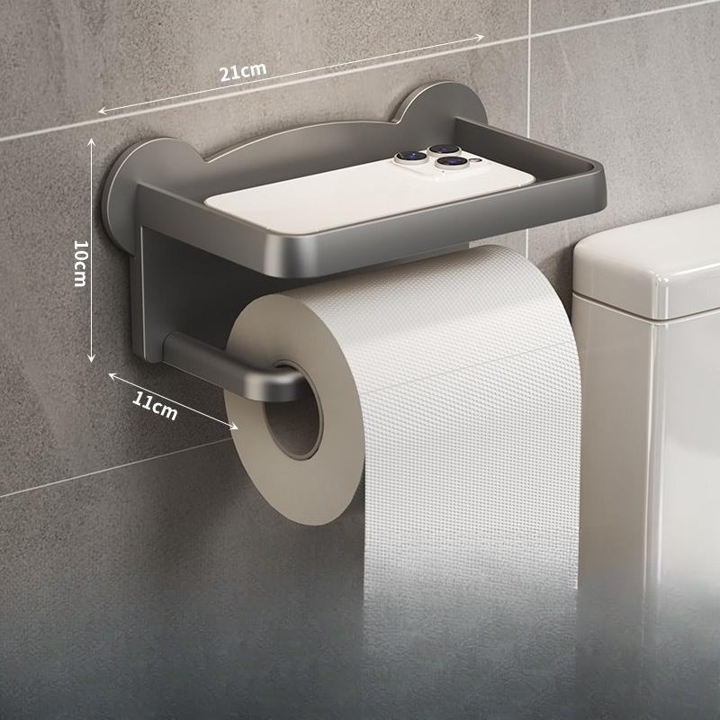 Toilet Tissue Box, Non-perforated Toilet Toilet Paper Box, Wall-mounted Tissue Holder, Toilet Roll Box, Toilet Storage Rack
